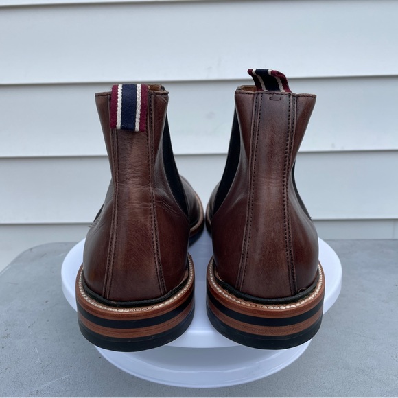 J Crew Chelsea Boot Oar Stripe Italian Leather J9018 Size 11 - Picture 5 of 6